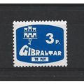 Gibraltar.D8 3p Bright Blue.Mounted Mint.Nov23