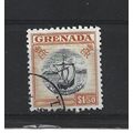 Grenada.SG203 $1.50 Black and Brown-Orange.Fine...