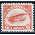 US C1 MLH XF 6c orange Curtiss Jenny Airmail Za...