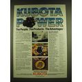 1990 Kubota Engines Ad - Kubota Power the peopl...
