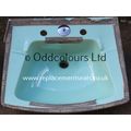 Trent Monterey 24" x 20" 3TH Basin in Turquoise...