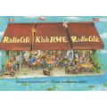 Radio Cafe Restaurant Behind Polonia Palace Hotel Poland Postcard