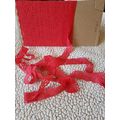 Chantilly Lace Trim - 1" x 9 yards - Red Floral