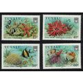 Tuvalu Coral Reef Life 4v 1986 MNH SG#437-440