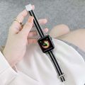 Double Lines Steel Replacement Strap Watchband,...