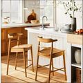 Kaysville 24" Counter Height Barstool-Curved Ba...