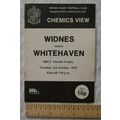 1978 programme Widnes v. Whitehaven, BBC2 Flood...
