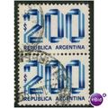 Argentina stamps SG1603 - 1978 - 200p x 2 - used