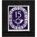 GERMANY 1951 SG1051 15pf VIOLET NUMERAL AND POS...