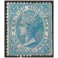 British Honduras 1865 SG1 1d Pale Blue Wing Mar...