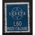 ITALY 1959 EUROPA 60L BLUE 1013 FINE USED#