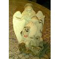 VICTORIAN ANGEL SANTA CLAUS & ANIMALS GARDEN HE...