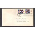 FDC 1259 5c Fine Arts Pair (No Cachet-Typed/A) ...