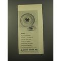 1954 Georg Jensen Royal Copenhagen Porcelain Ad - Zinnia