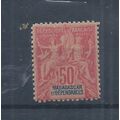 Madagascar stamps. 1896 50c Peace & commerce MN...
