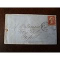 1878 GB QV 1d Red stamp CP Plate 134 cover Norw...