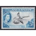 Ascension Island QEII 1956 3d Black Blue SG62 M...