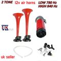 Dual Trumpet Air Horn 12 V 178dB Car Truck RV T...