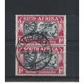 SouthAfrica.SG80 1d Wagon Wheel Pair.Fine Used....