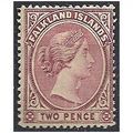 Falkland Islands 1896 SG26 2d Reddish-Purple Mo...