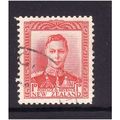 NEW ZEALAND 1938 GEORGE VI 1d SCARLET SG605 FIN...