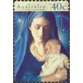AUSTRALIA, CHRISTMAS, Madonna and Child s/a, bl...