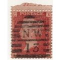 Sg43 1d red plate 211 fine used " A C " (REDS)