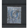 GoldCoast.SG62 2 1/2d Blue.Fine Used.Jun25b