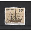Singapore.SG370 35c Galleon.Fine Used.Jun25