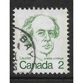 CANADA 1972 SG694 2c DEEP GREEN W LAURIER USED#2