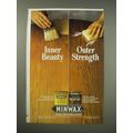 1990 Minwax Wood Finish and Polyurethane Ad - Inner Beauty Outer Strength