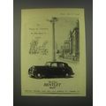 1949 Bentley Mark VI Car Ad - For Town or Country the silent sports car