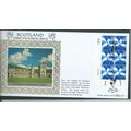 fdc benham silk first day cover machin scotland...