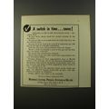 1954 Merrill Lynch Ad - A switch in time.. saves!