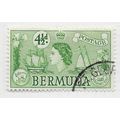 BERMUDA 1953 QE2 SEA VENTURE SHIP COIN PEROT ST...