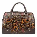 Leather Handbag With Zipper For Women