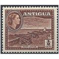Antigua 1953 SG120a 1/2c Brown Unmounted.Mint
