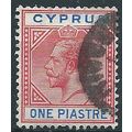 Cyprus 1912 SG77 1pi Rose-Red & Blue Good/Fine ...