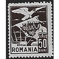Di Mi 2: 25 b. brown Official Stamp: Eagle and ...