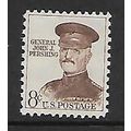 USA 1954 8c BROWN GEN J J PERSHING SG 1041 M / ...