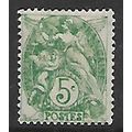 FRANCE 1900 5c GREEN BLANC TYPE SG295 M MINT