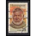Used 2418 25c Ernest Hemingway Very Fine W4695
