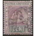 British Guiana 1889 SG193 1c Dull Purple & Slat...