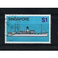 Singapore.SG373 $1 "Kedah" (coaster).Fine Used....