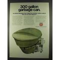 1972 Phillips 66 Oil Ad - 300 Gallon Garbage Can