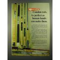 1973 Garcia Conolon Fishing Rods Ad - Human Hands
