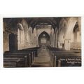 Interior of Prittlewell Church Southend-on-Sea Postcard RP Essex