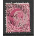 INDIA 1907 1a CARMINE SG 150 FINE USED#2