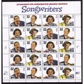 1999 32¢ Songwriters Sheet of 20 Stamps Scott 3...