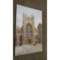 1940s J Salmon Postcard - West Front, Bath Abbe...